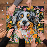 Puzzle puzzle cucciolo di fiori selvatici 1000 pezzi