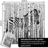 Zebrawald-Puzzle 1000 Teile