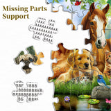 Pezzi del puzzle di jigsaw di gioia estiva 1000
