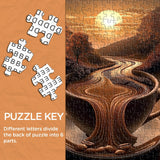 Caffè al tramonto puzzle puzzle 1000 pezzi