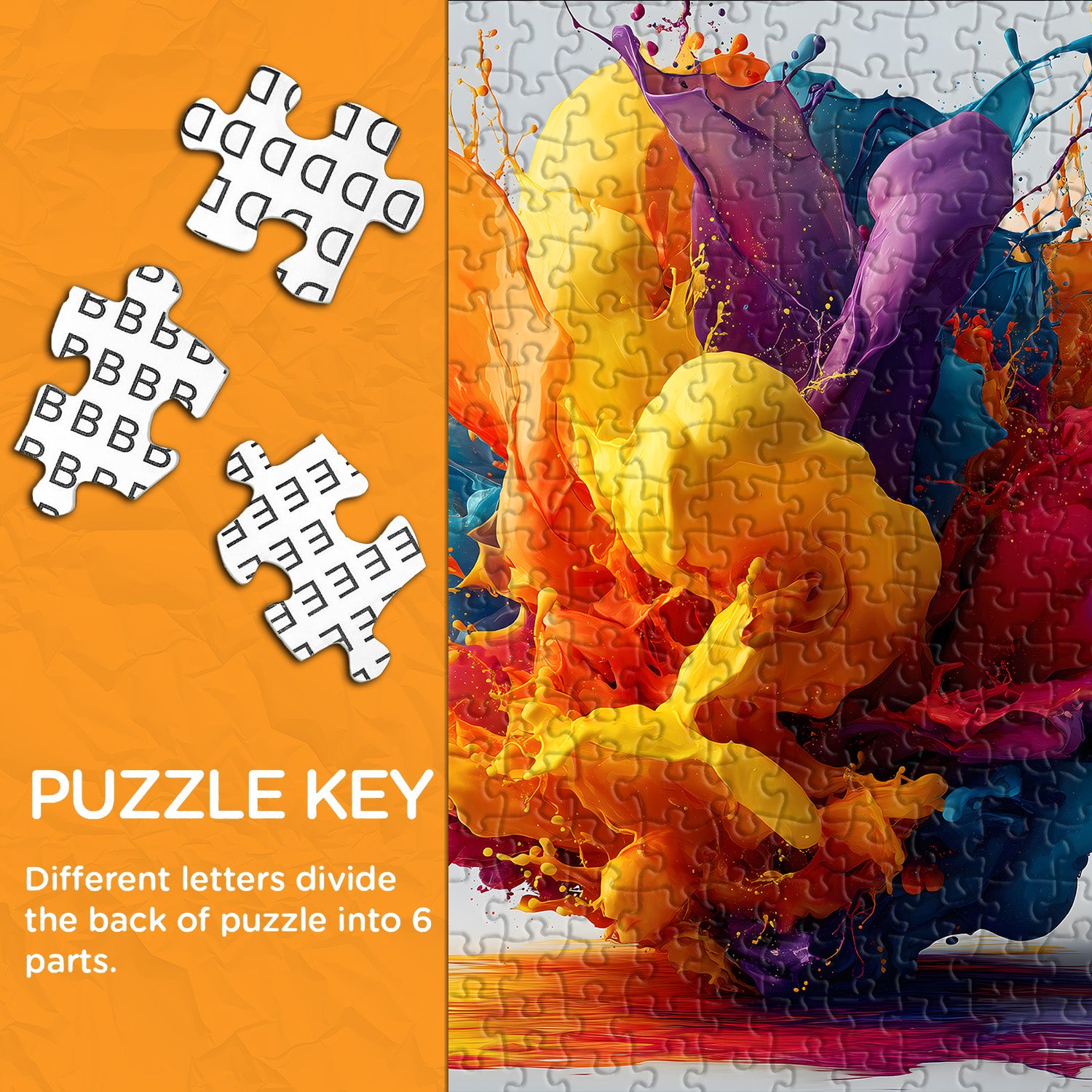 Pieci di puzzle a colpa a colori 1000 pezzi