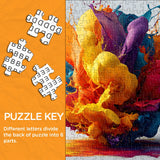 Pieci di puzzle a colpa a colori 1000 pezzi