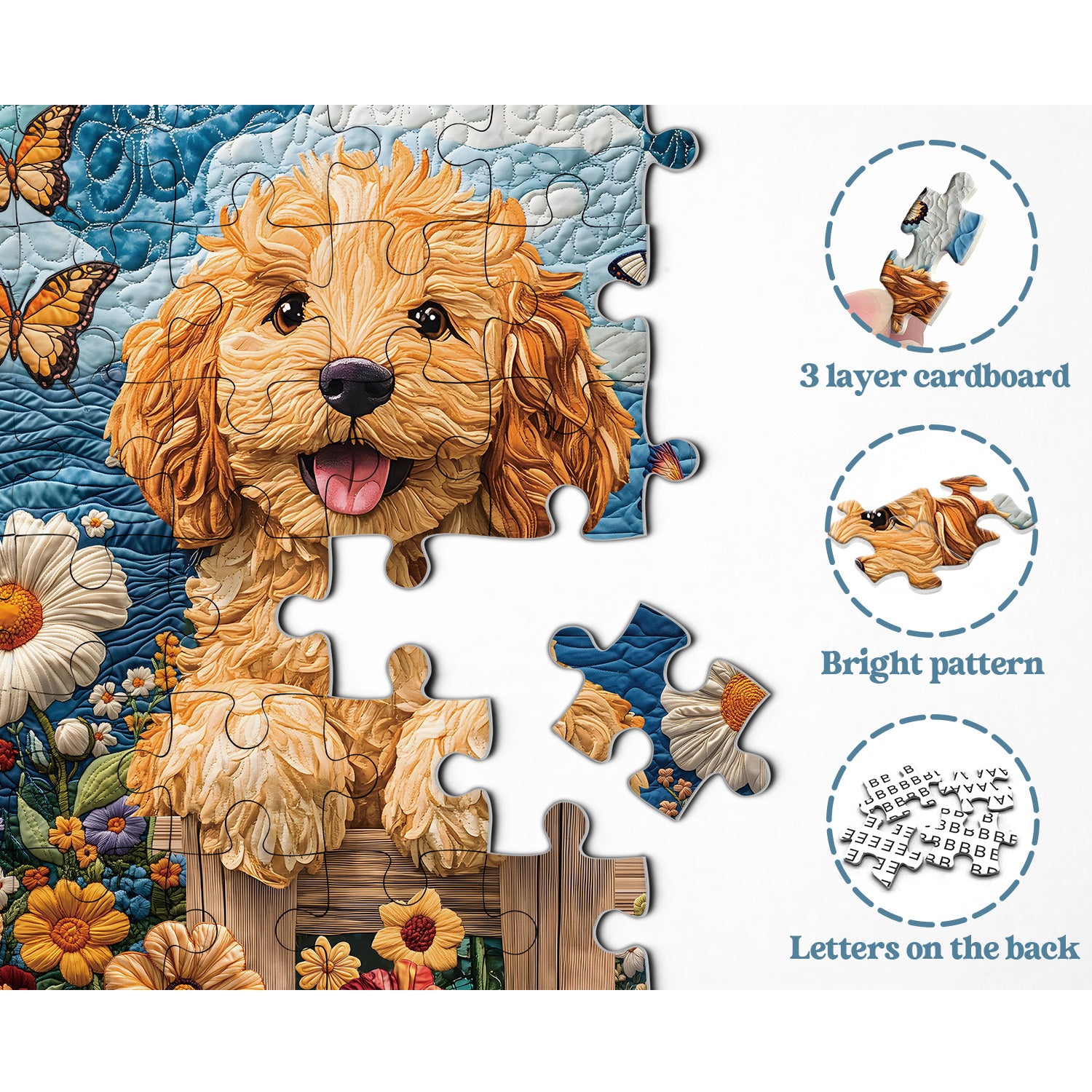 Cucciolo di giardino puzzle puzzle 1000 pezzi