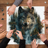 Puzzle Lupo alla Cascata 1000 Pezzi