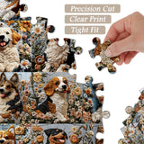 Puzzle giardino sorridente del cane 1000 pezzi