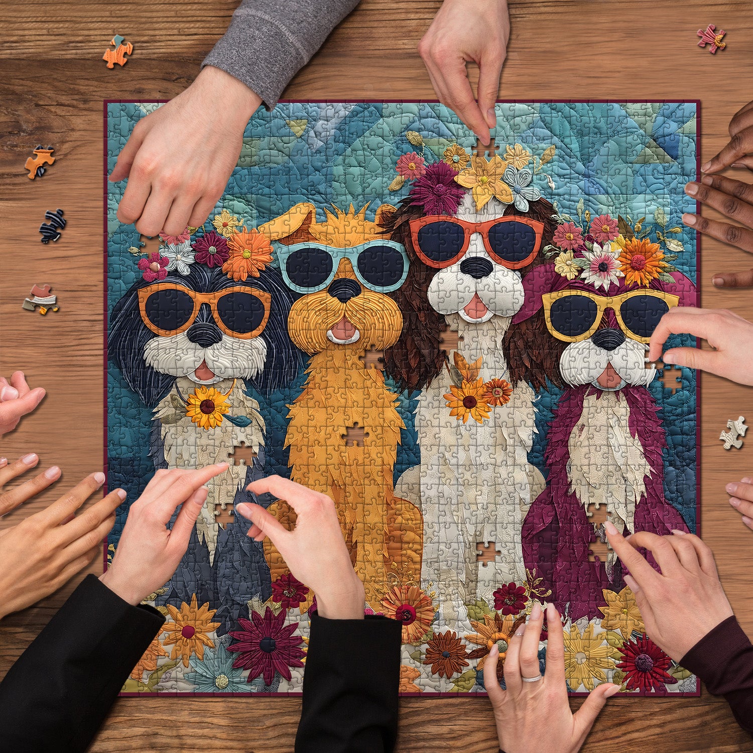 Cani felici puzzle puzzle 1000 pezzi