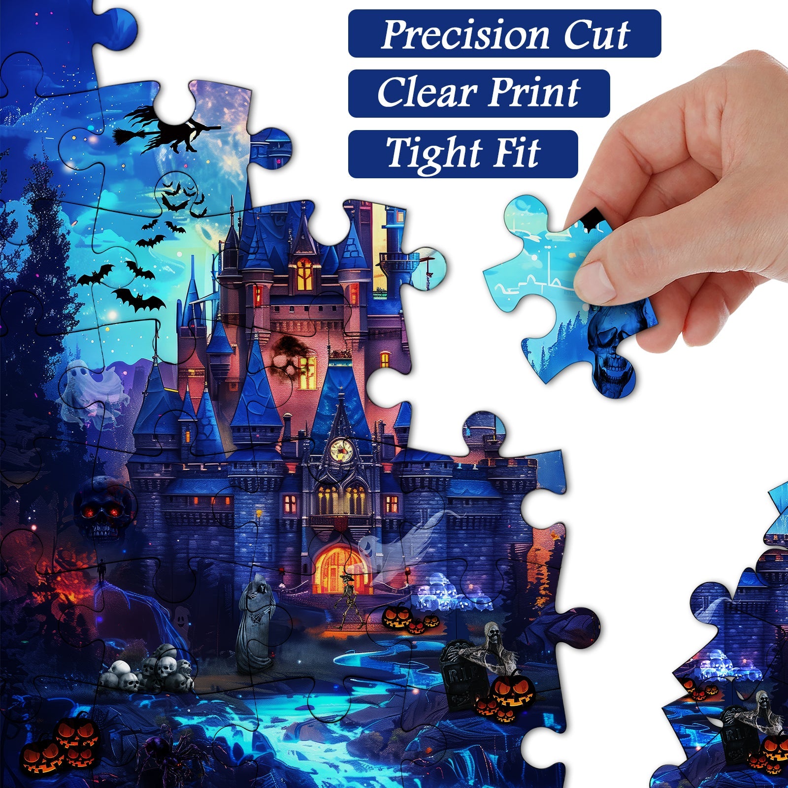 Puzzle notte illuminata da luna 1000 pezzi