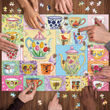 Tasses de fleur puzzle 1000 pièces
