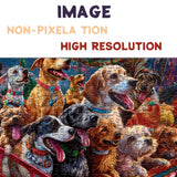 Parco divertimenti natalizi puzzle dogsaw puzzle 1000 pezzi