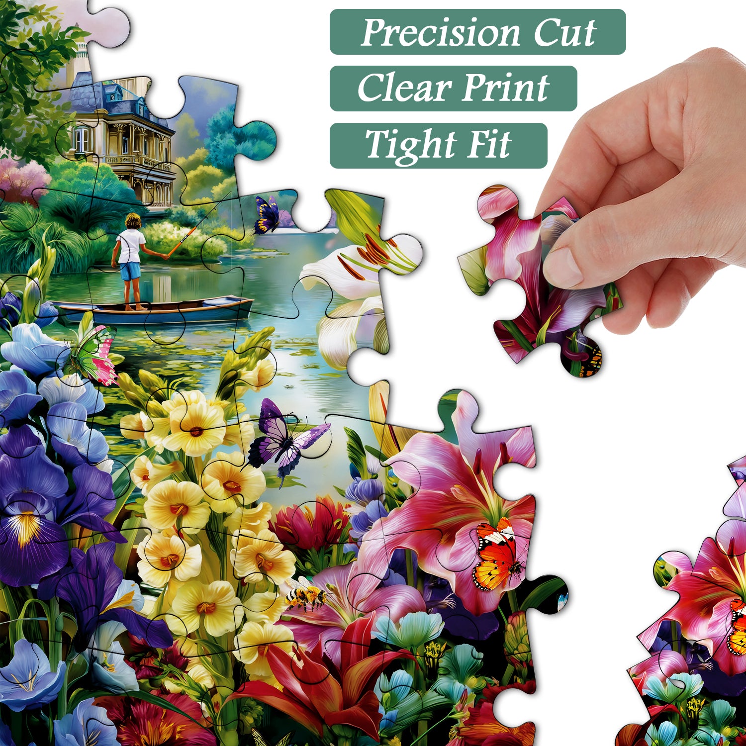 River Garden Jigsaw Puzzle 1000 Pieces