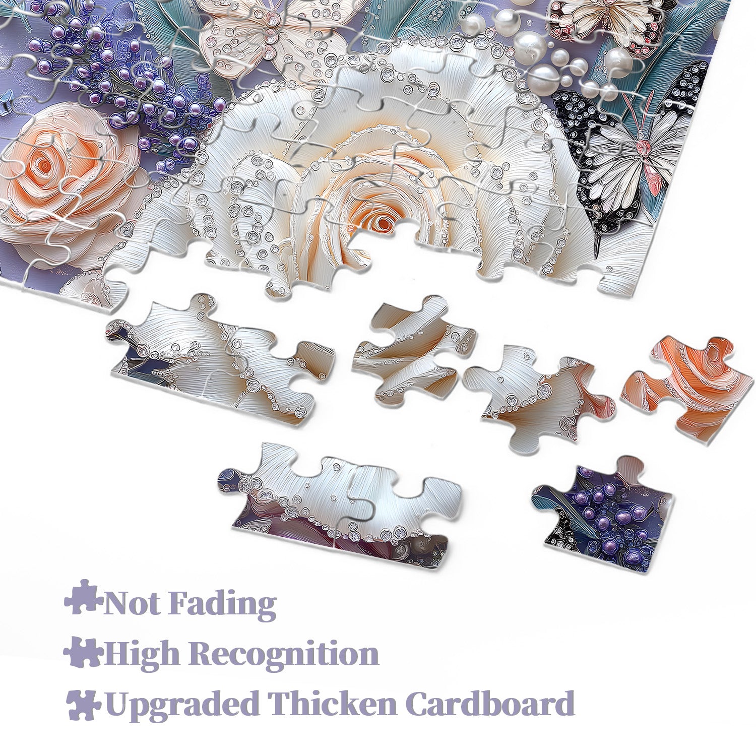Juwelen -Rosenpuzzle 1000 Stücke