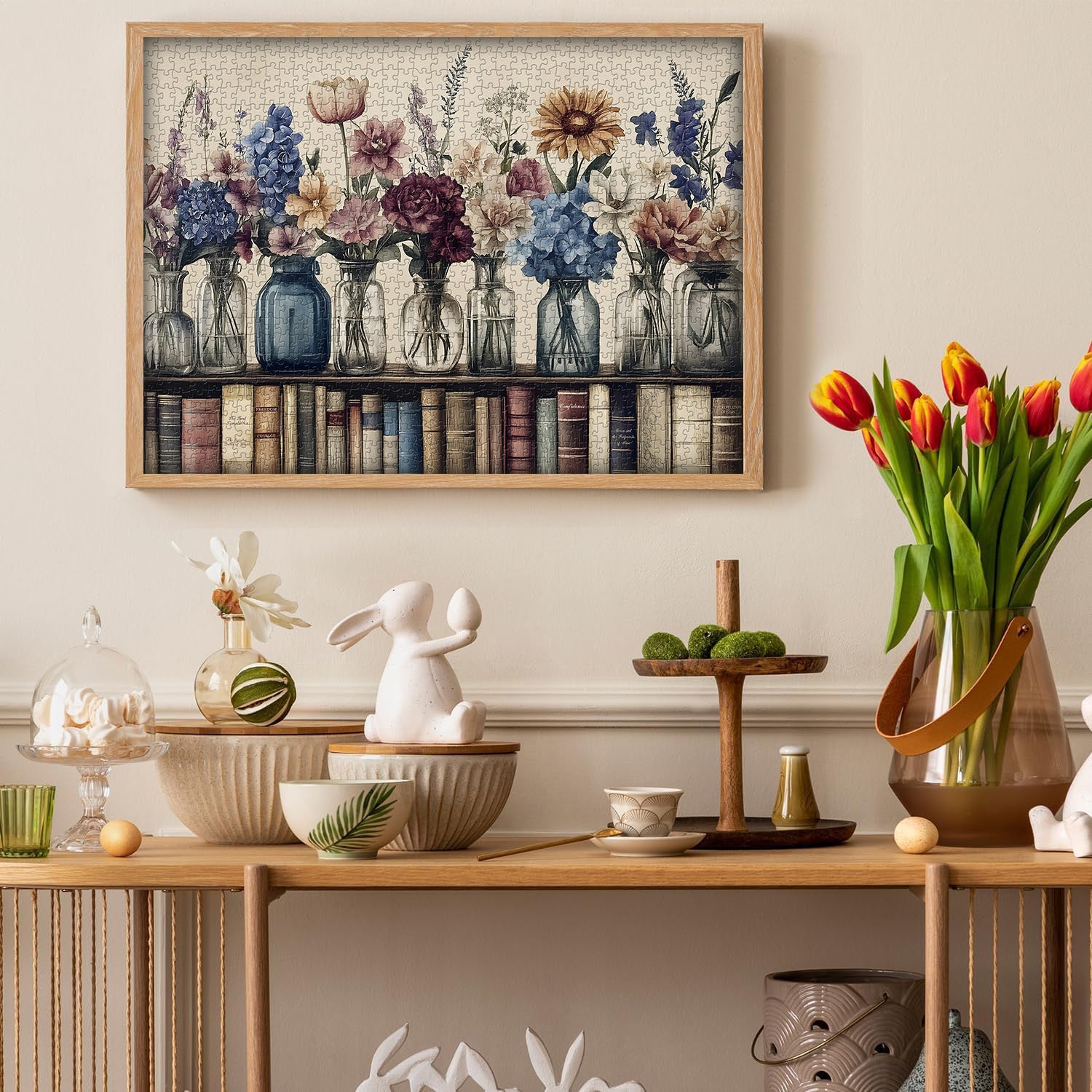 Libri e fiori puzzle puzzle 1000 pezzi