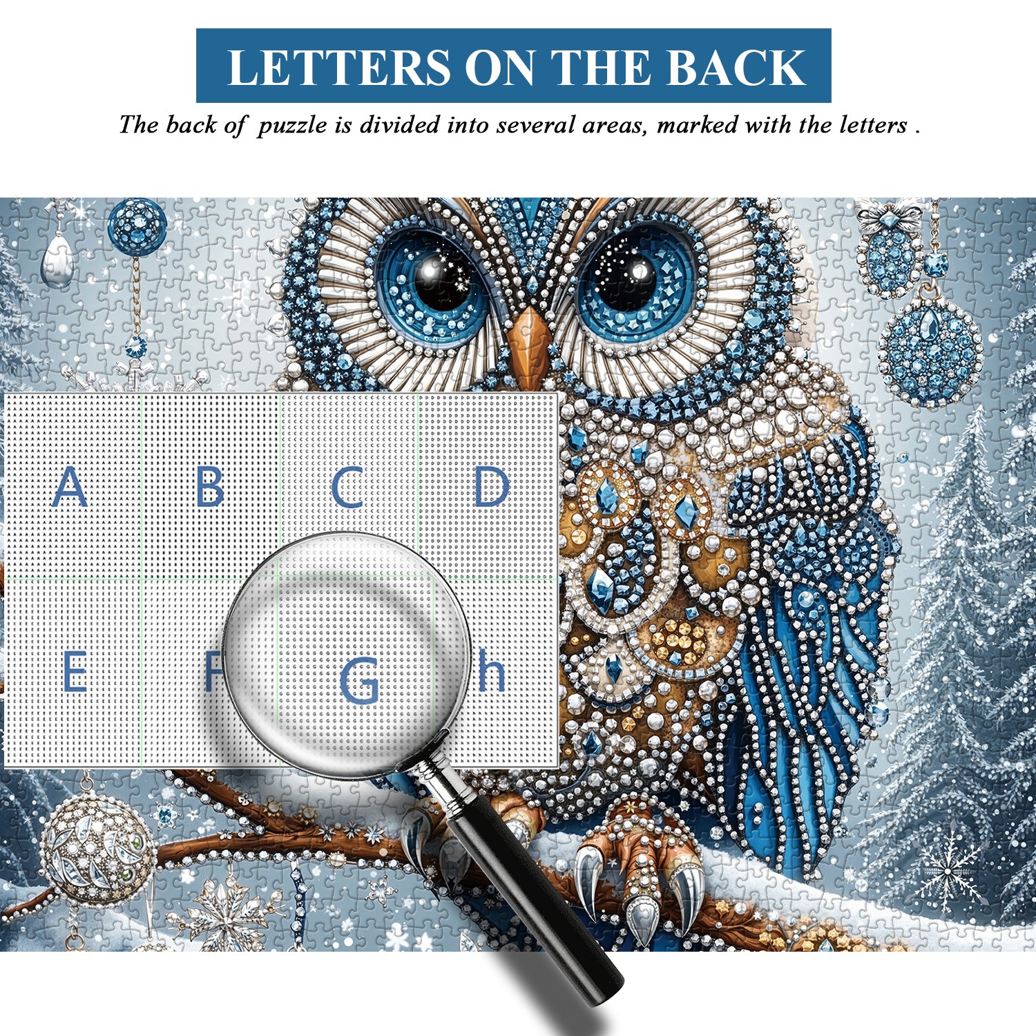 Puzzle puzzle di gufo invernale 1000 pezzi
