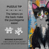 Cat Canvas puzzle puzzle 1000 pezzi