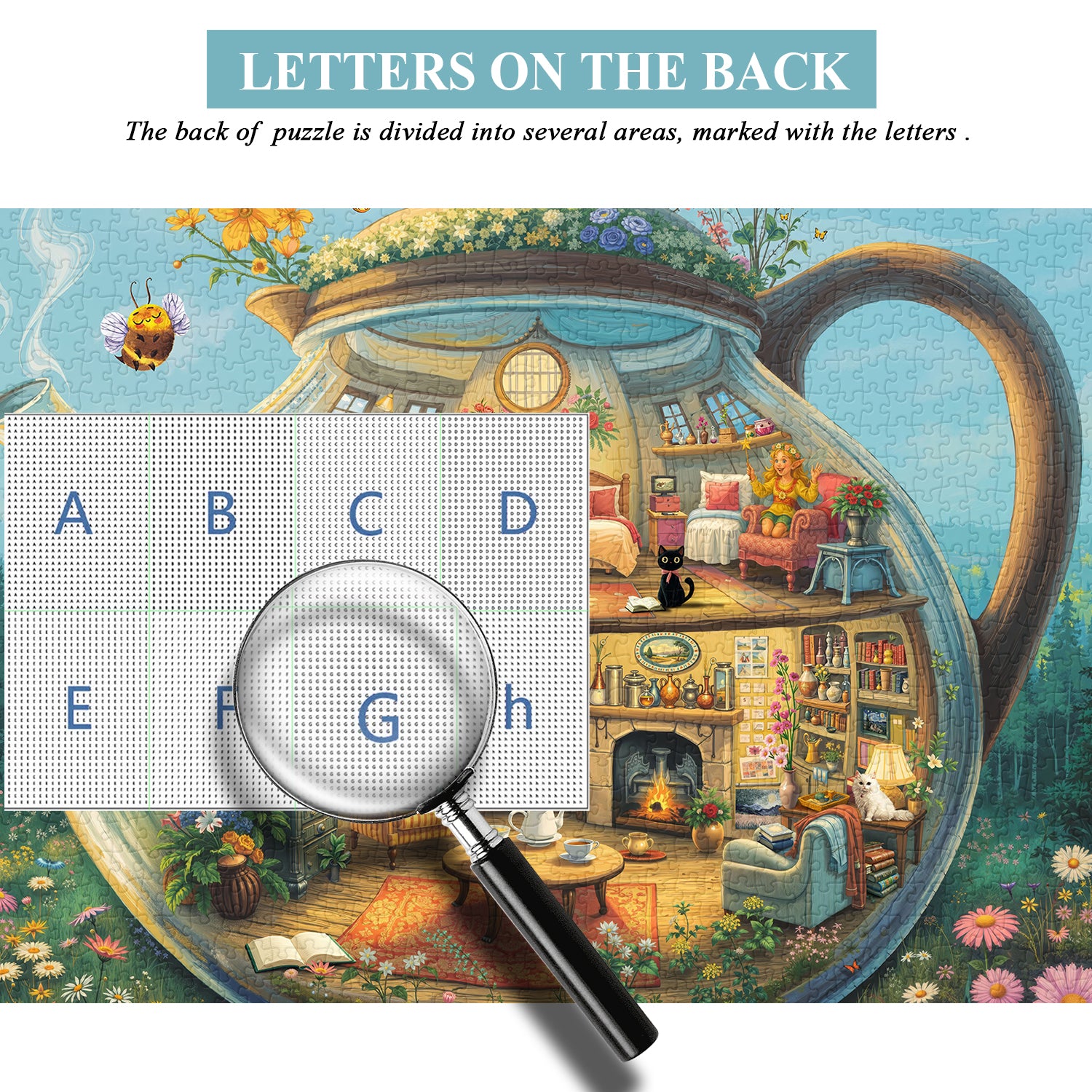 Vetro teiera casa puzzle puzzle 1000 pezzi