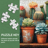 Retro Sukkulente Puzzle 1000 Stücke