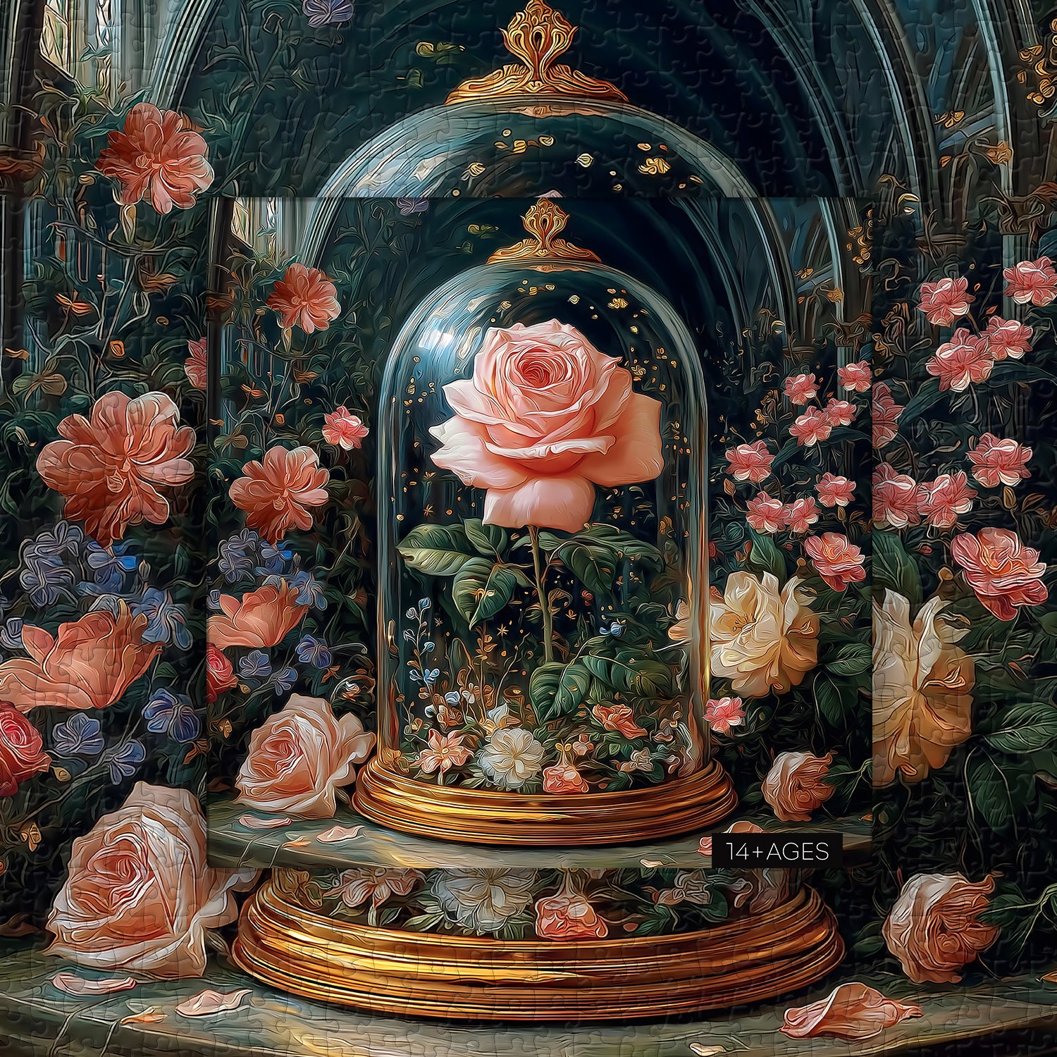 Puzzle con cupola rosa, 1000 pezzi