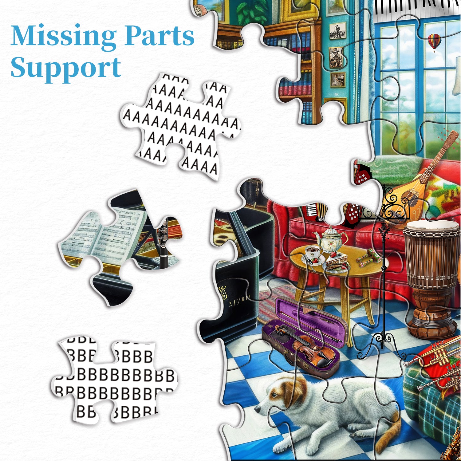 Music Room puzzle puzzle 1000 pezzi