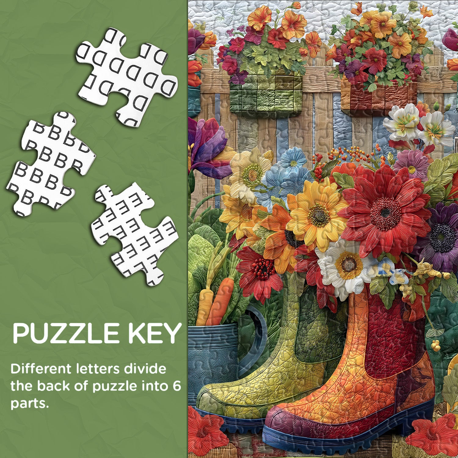 Stivali da giardino puzzle puzzle 1000 pezzi
