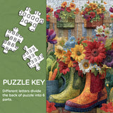 Stivali da giardino puzzle puzzle 1000 pezzi