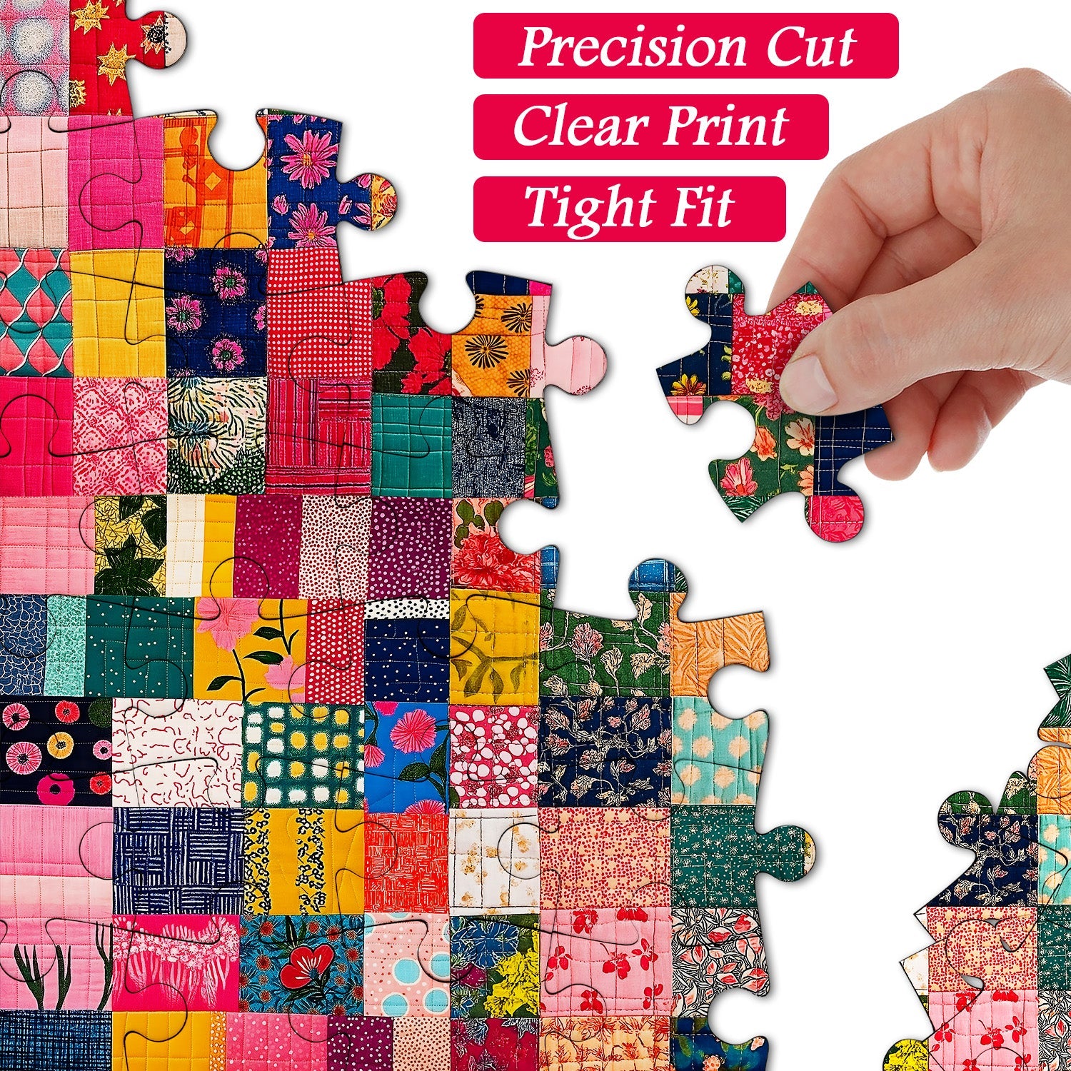 Vibrant Patches Jigsaw Puzzle 1000 Pieces