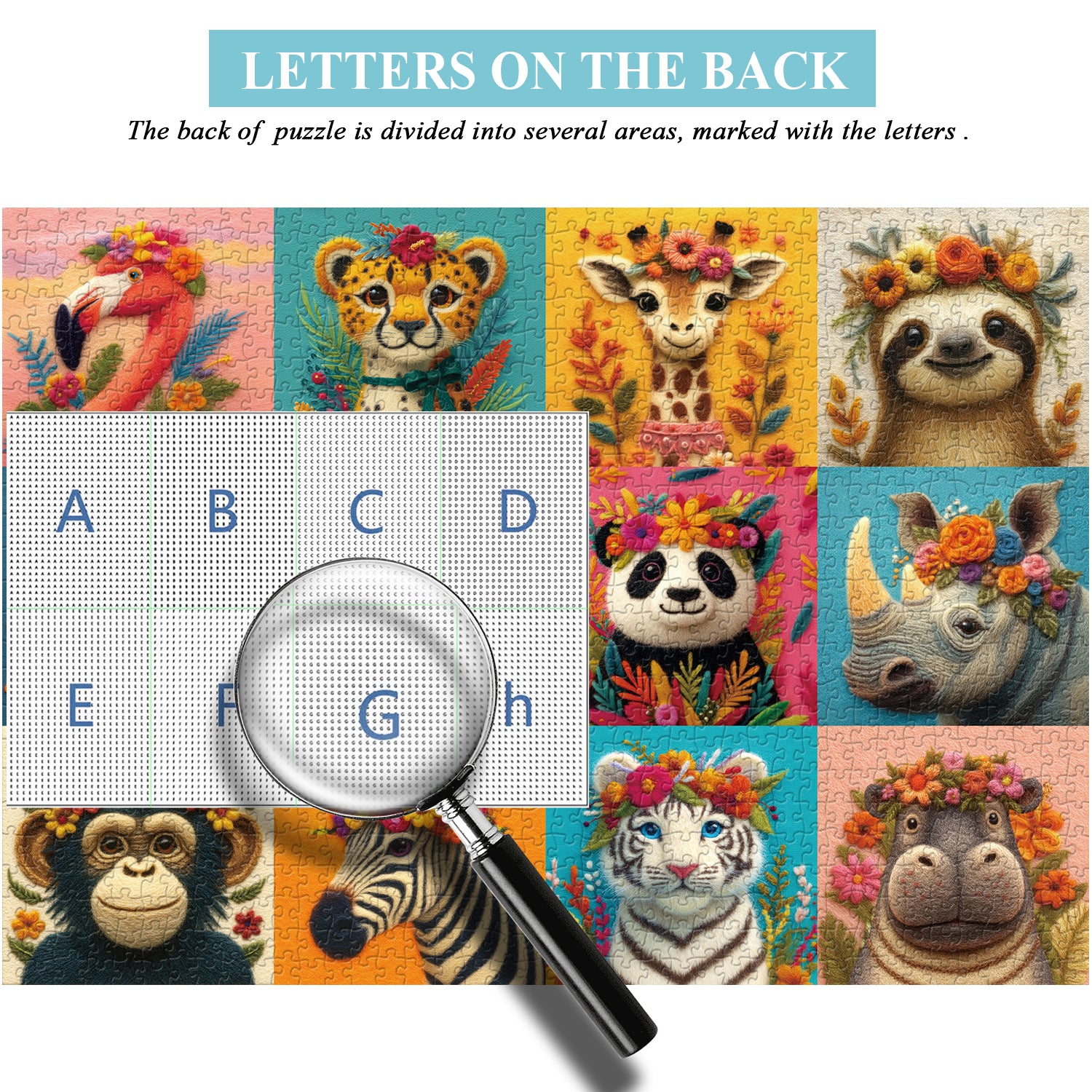 Woolen Animals Jigsaw Puzzle 1000 Pieces