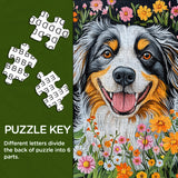 Puzzle puzzle cucciolo di fiori selvatici 1000 pezzi