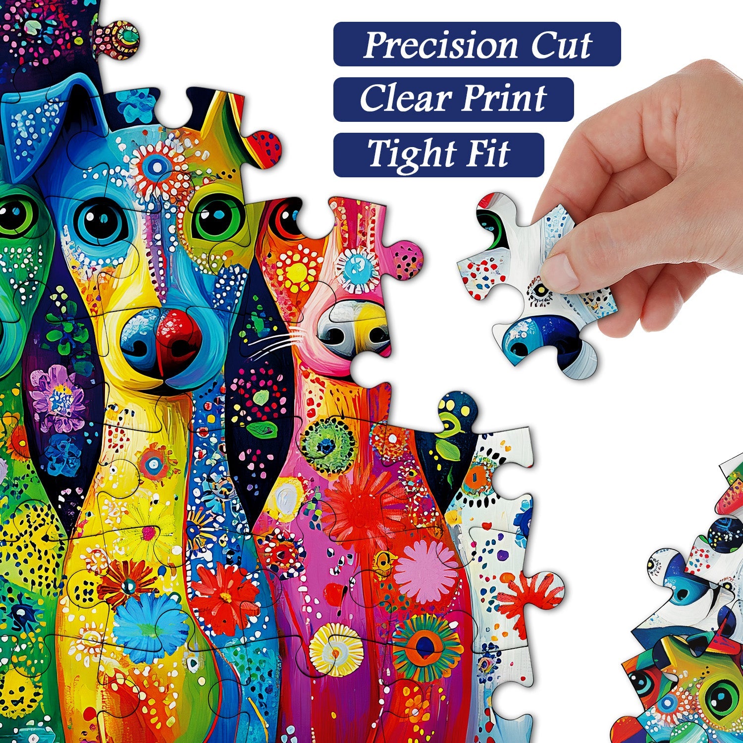 Cani colorati puzzle puzzle 1000 pezzi