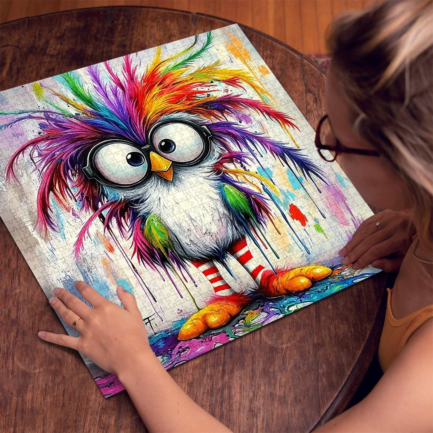 Color Explosion Bird puzzle puzzle 1000 pezzi
