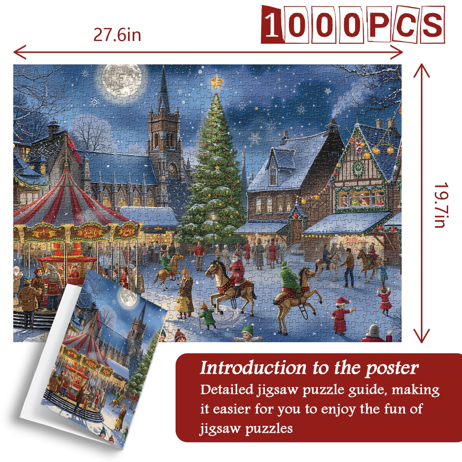Puzzle Nuit de Noël 1000 pièces