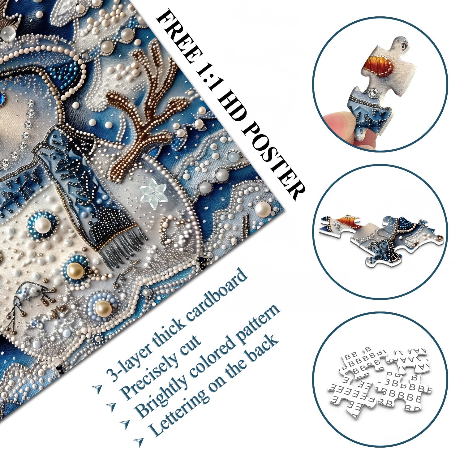 Puzzle puzzle di neve da neve 1000 pezzi