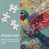 Flower & Hummingbird Jigsaw Puzzle 1000 Pieces