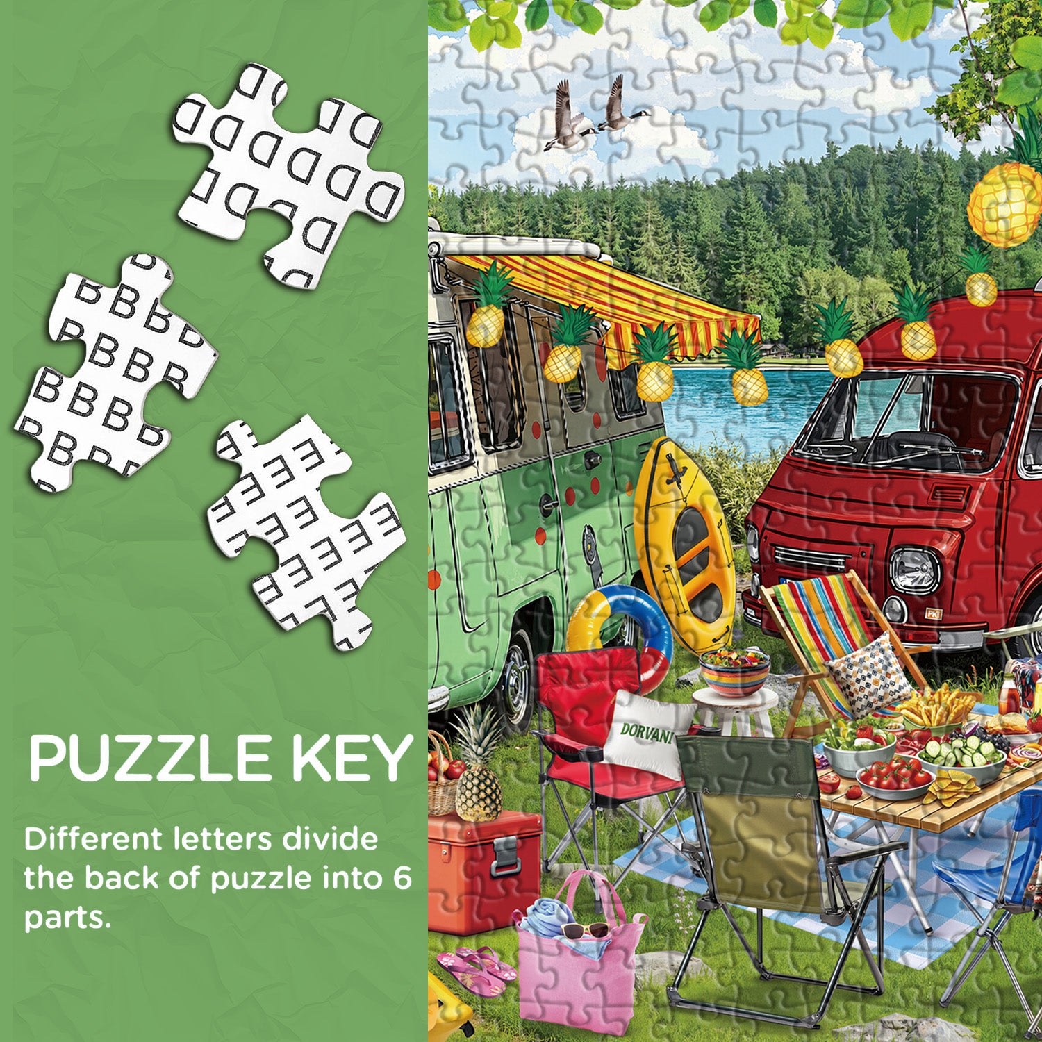 Tempo di campeggio puzzle puzzle 1000 pezzi