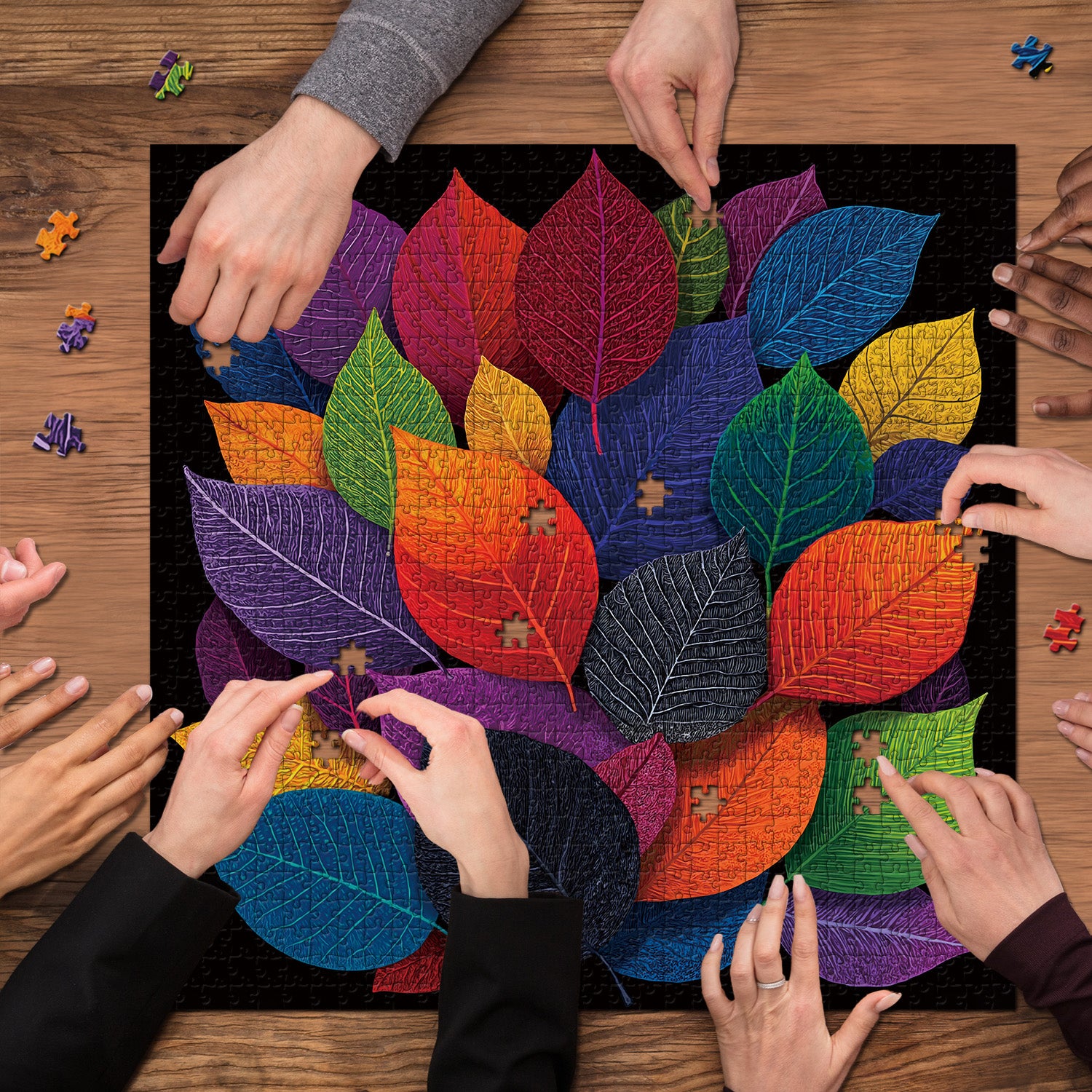 Bunte Blätter Puzzle 1000 Teile