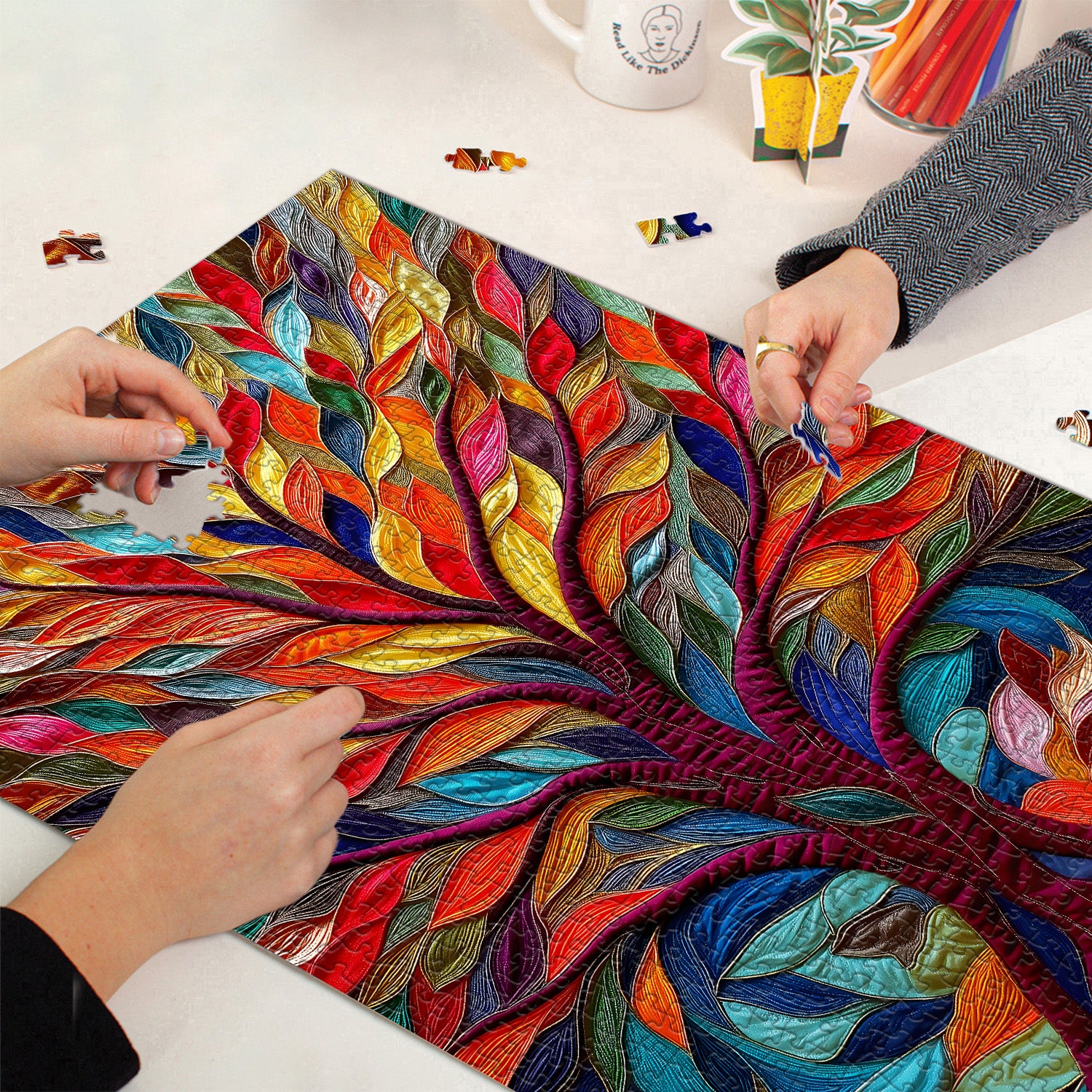 Patchwork Tree Jigsaw Puzzle 1000 Pieces