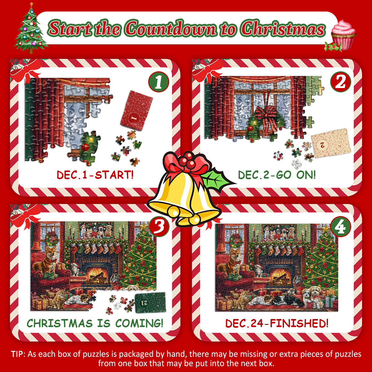Cozy Christmas Jigsaw Puzzle 1000 Pieces