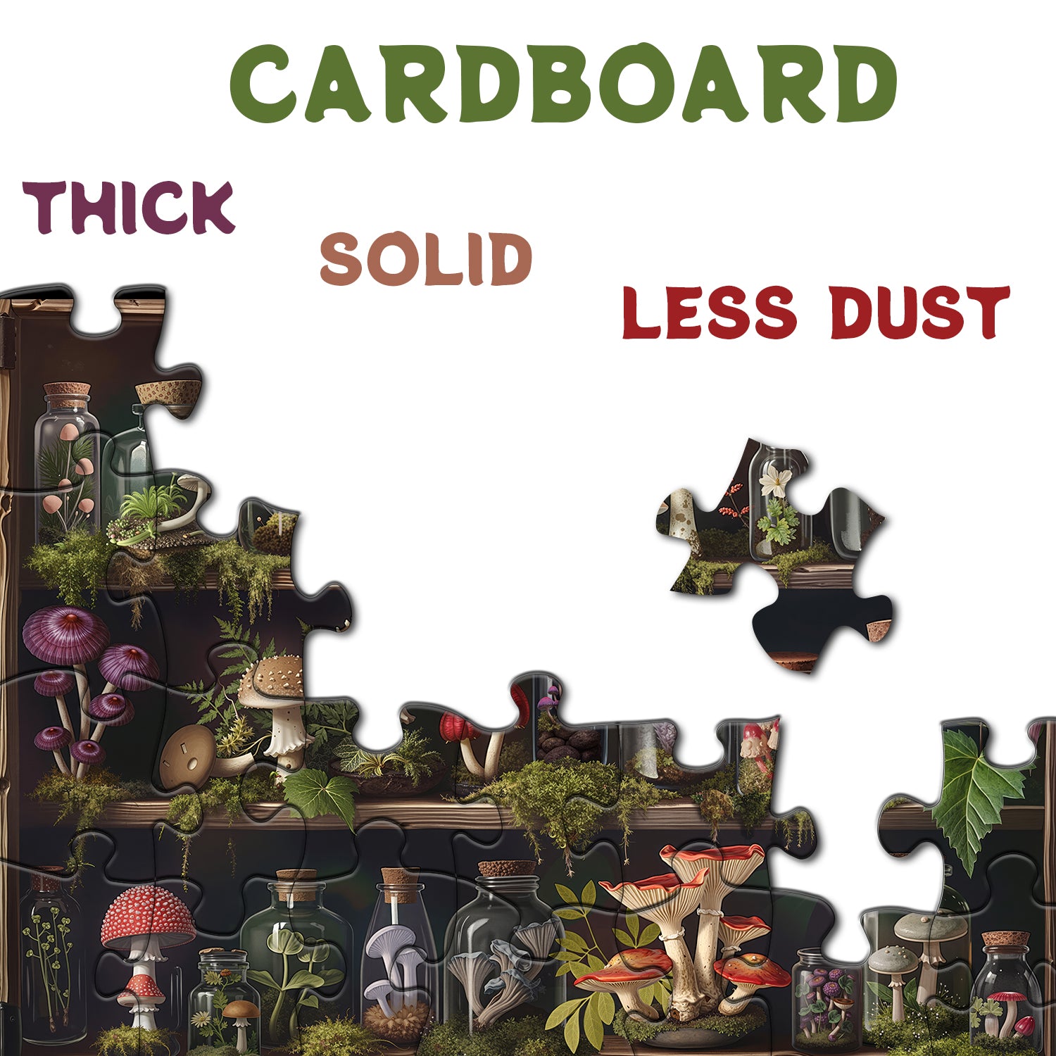 Libreria di foresta di funghi puzzle 1000 pezzi
