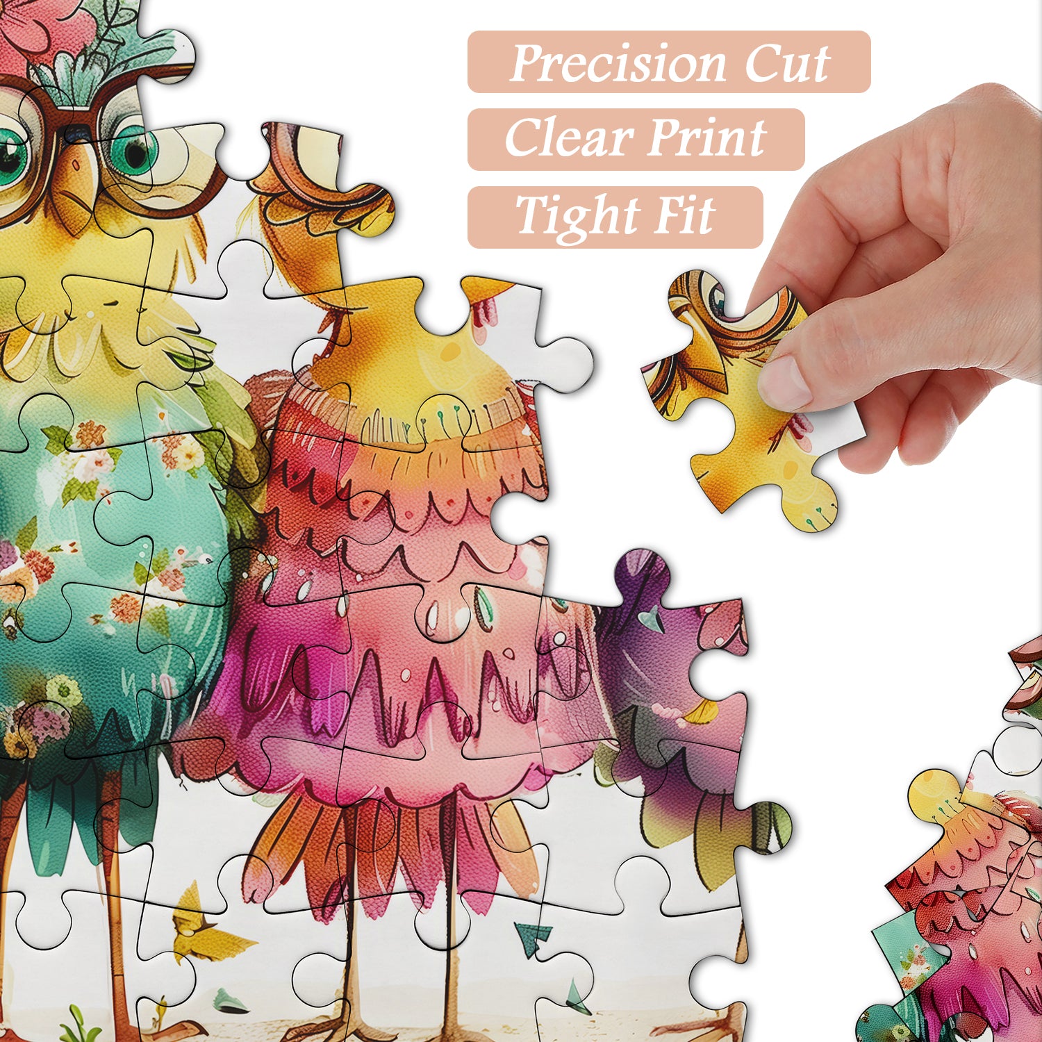Puzzle de puzzle mignon de poulet 1000 pièces