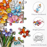 Kristall Wildblumen Puzzle 1000 Stücke