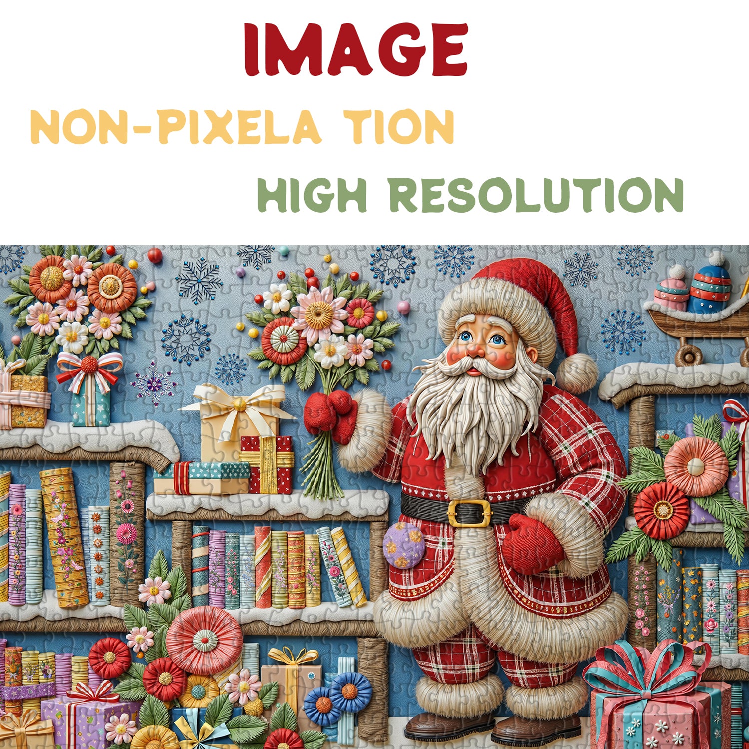 Bleced Blessing Jigsaw Puzzle 1000 pezzi di Babbo Natale