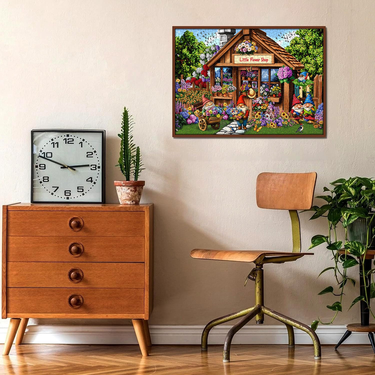 Gnome Garden Delight Jigsaw puzzle 1000 pezzi