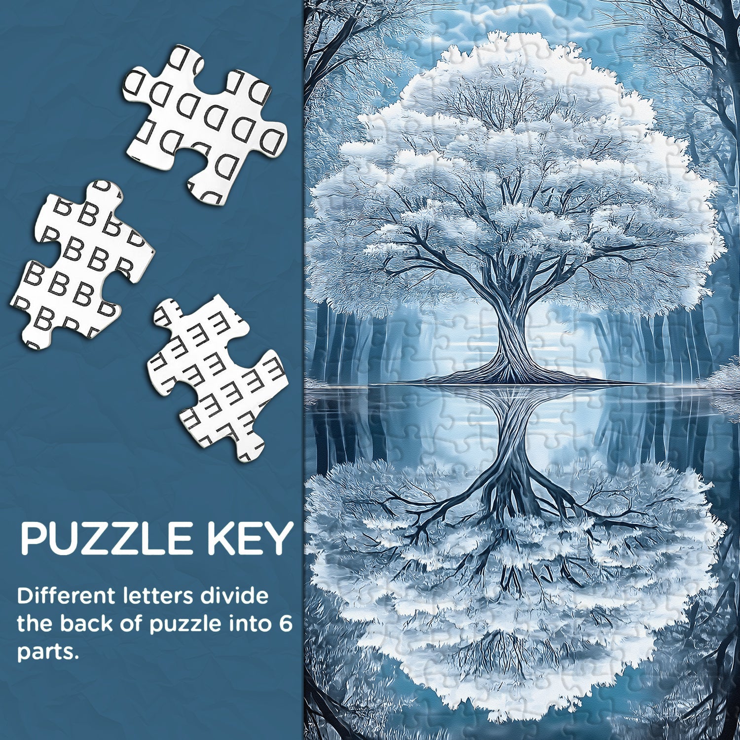 Baum des Spiegelpuzzles 1000 Stücke