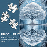 Baum des Spiegelpuzzles 1000 Stücke