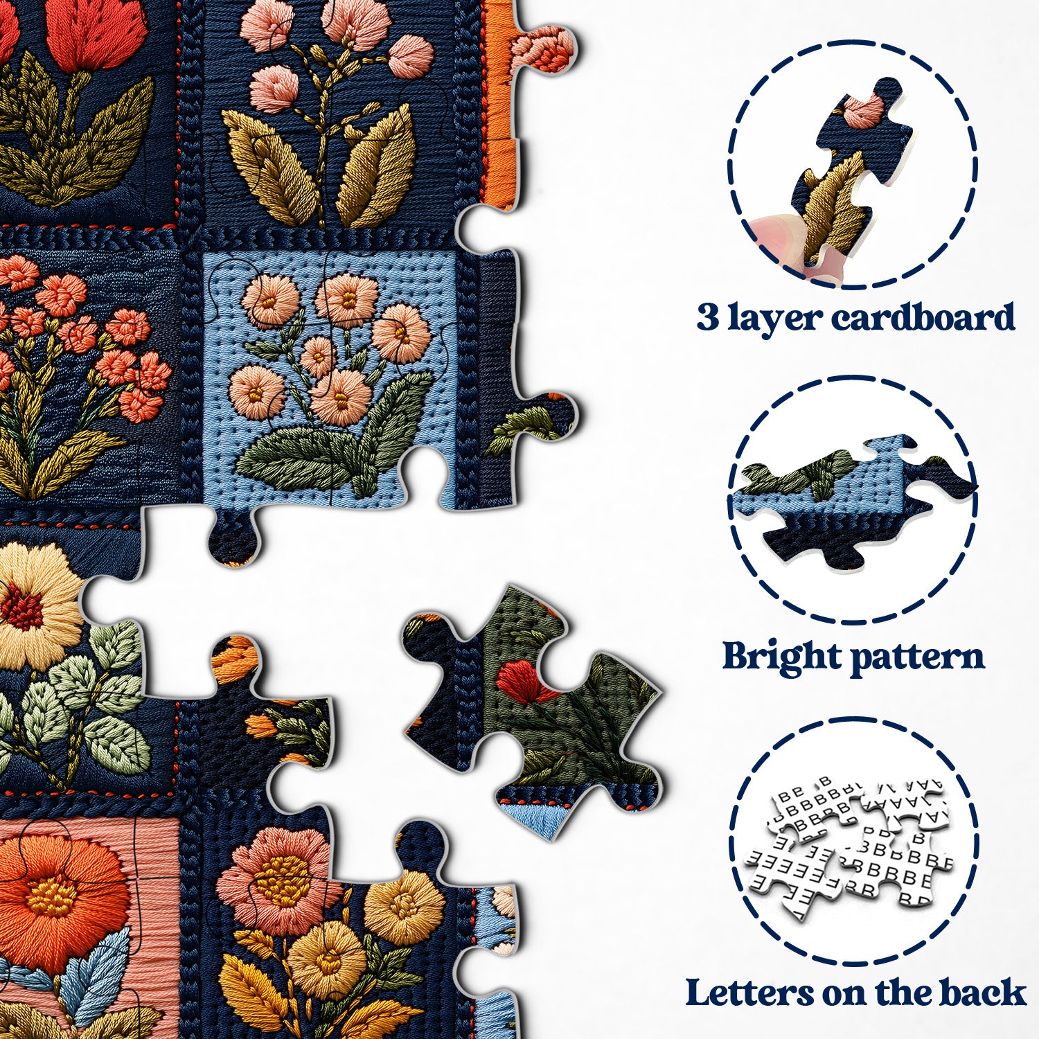 Punti da puzzoletta patch di patch di selvaggina 1000 pezzi