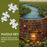 Puzzle de la bibliothèque forestière Puzzles 1000 pièces