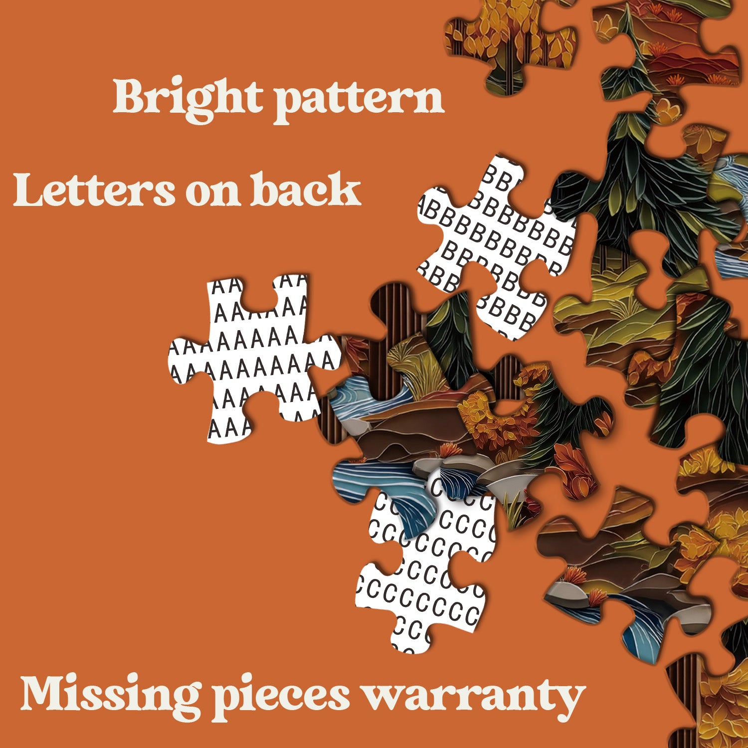 Automne Silhouette Puzzle 1000 pièces