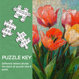 Tulipes colorées puzzle 1000 pièces