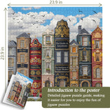 Puzzle de puzzle de la ville littéraire 1000 pièces
