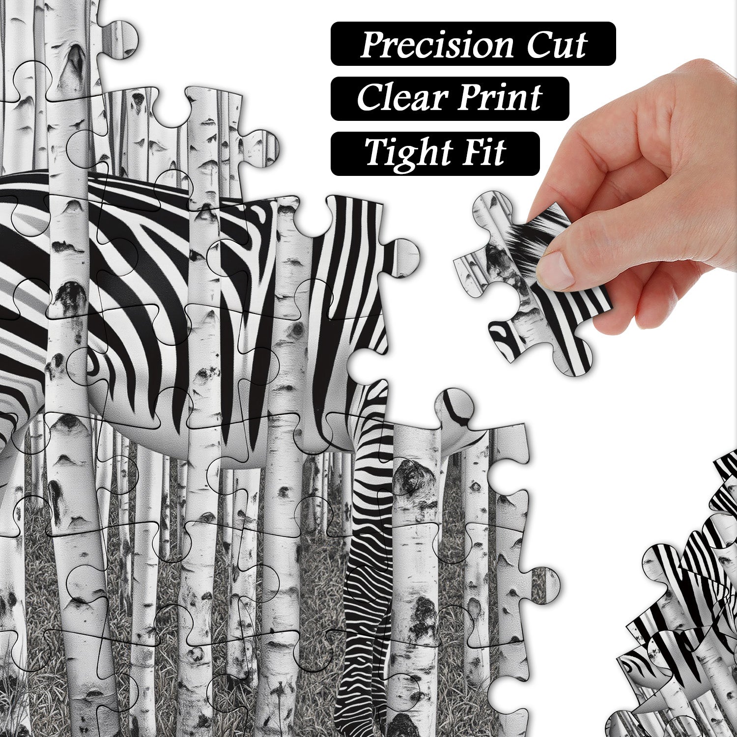 Zebrawald-Puzzle 1000 Teile