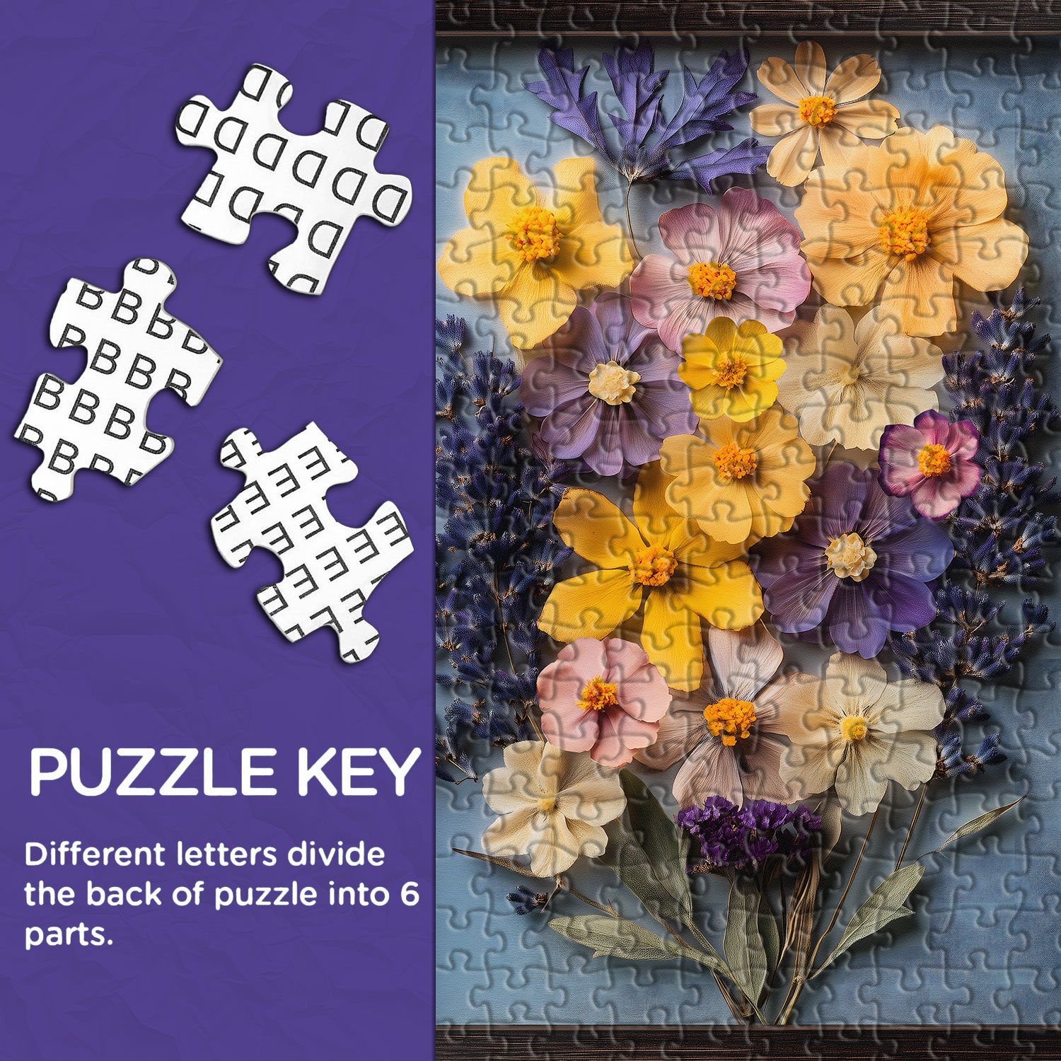 Puzzle collage fiore puzzle 1000 pezzi